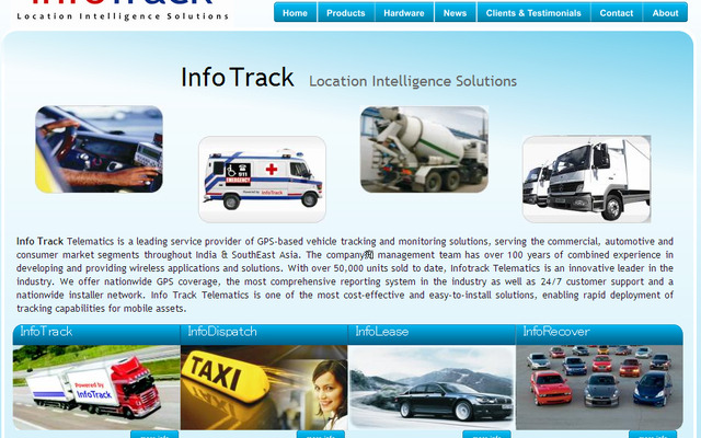 シンガポール・Infotrack社（webサイト）