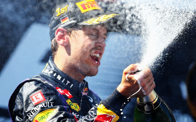 F1 ドイツGP 2013年 優勝のベッテル（レッドブル）