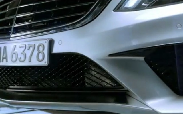 新型メルセデスベンツS63AMGの予告イメージ