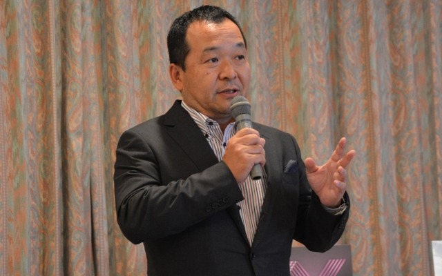 インポーターとなるプジョー・シトロエン・ジャポン株式会社の代表取締役社長の上野国久氏