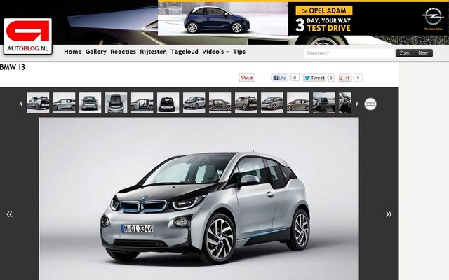 オランダの『AUTOBLOG.Nl』が掲載したi3の市販モデルの公式画像