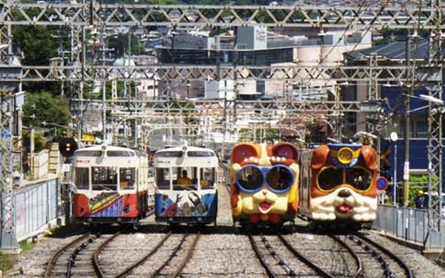 開業95周年を迎える生駒ケーブル。写真は生駒ケーブルの最初の開業区間（宝山寺線）。