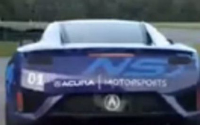 次期ホンダ（アキュラ）NSXのプロトタイプの走行シーン