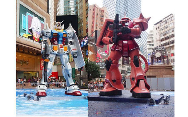 「GUNDAM DOCKS AT HONG KONG」