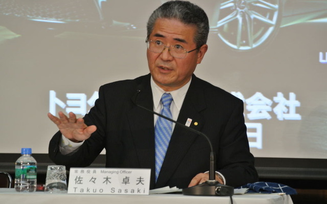 トヨタ自動車 佐々木卓夫常務役員