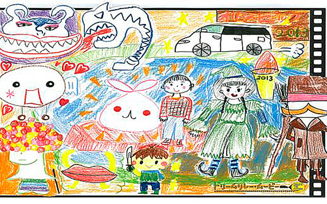 子どもたちが描いた第1話の絵コンテ