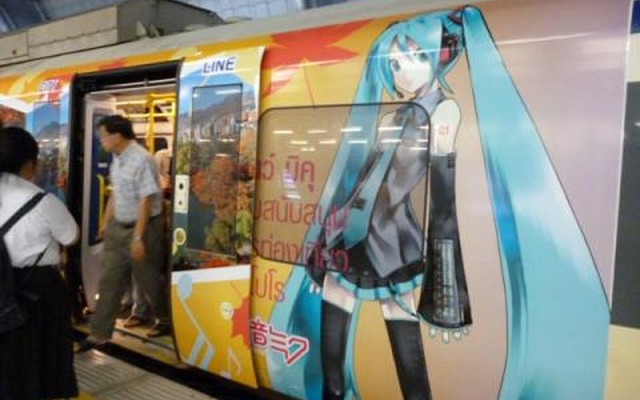 バンコクの高架電車に初音ミク　札幌市が観光プロモーション