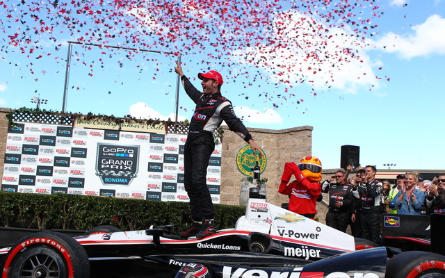 ソノマ戦の優勝はウィル・パワー。写真：IndyCar