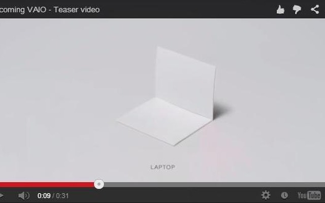 折り紙を使って新「VAIO」を解説？
