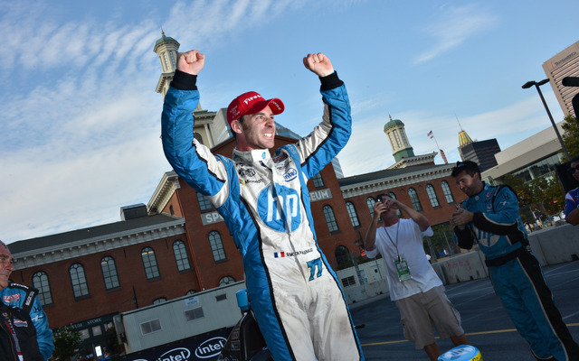 ボルチモア市街地戦を制したパジェノー。写真：IndyCar