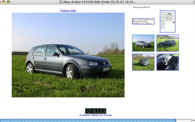 新法王の乗っていた VW ゴルフ が2500万円
