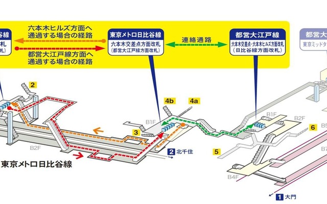 東京メトロと都交通局 六本木駅の 改札通過サービス 概要発表 9月27日開始 レスポンス Response Jp