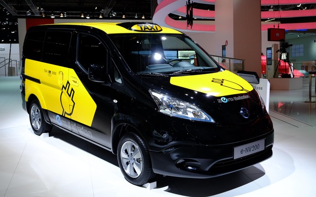 日産e-NV200のスペイン・バルセロナ市タクシー仕様車