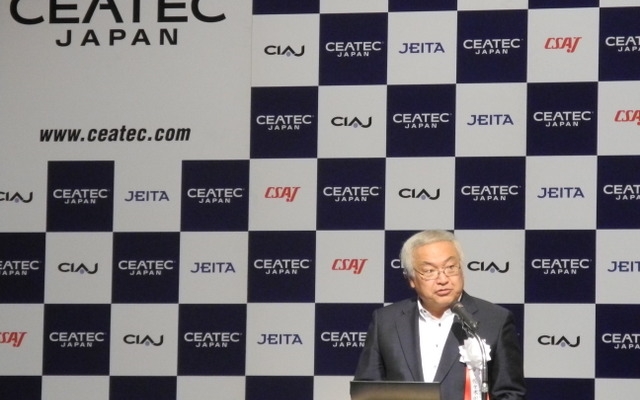 CEATEC JAPAN実施協議会の佐々木則夫会長（東芝副会長）