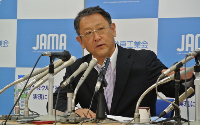 日本自動車工業会豊田章男会長定例会見