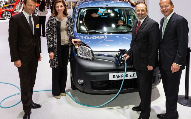 累計1万台目が引き渡されたルノーのEV、カングーZ.E.