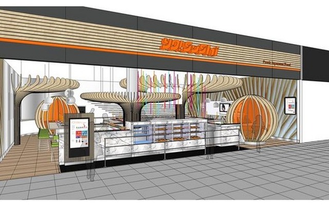 ヒースロー空港にオープンするヨー！スーシ2店舗目の完成予想図