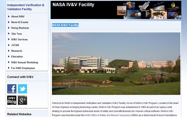 NASA IV&V Facility webサイト