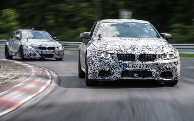 新型BMW M3 セダンと M4クーペのプロトタイプ