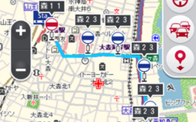 スマートフォン向け無料地図サイト・MapFan