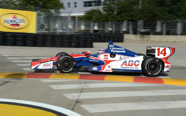 ポール発進の佐藤琢磨だったが、不運もあって2勝目獲得ならず。写真：IndyCar