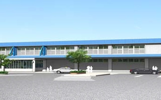 このほどリニューアルした柏崎駅舎のイメージ。全体を海のイメージでまとめている。