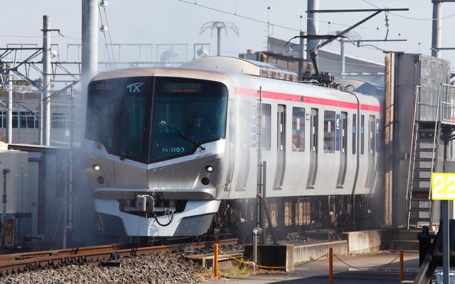 今回で9回目となる「TXまつり」。洗車体験や運転室見学などが行われる。