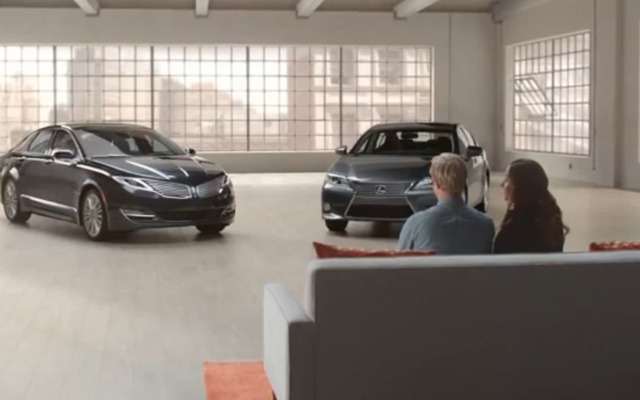 リンカーンMKZと競合車のレクサスESの比較CM