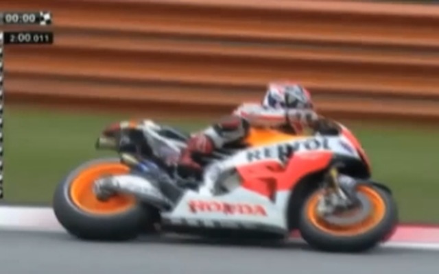 MotoGPマレーシアGP予選（動画キャプチャ）