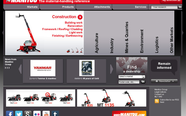 仏Manitou社（webサイト）