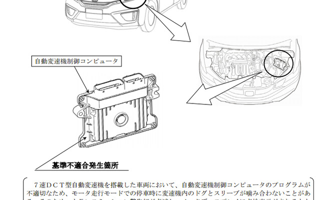 【リコール】フィットHV…DCTの変速プログラム不具合、発進不能のおそれ