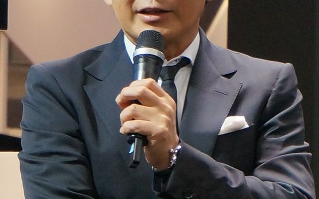 「サイクルモードインターナショナル2013」のイベントに出席した石田純一さん