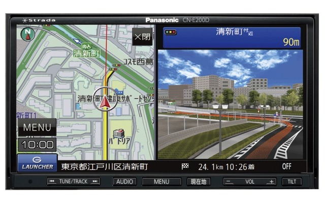 パナソニック ストラーダ、ベーシックモデル CN-E200D を発売…準天頂衛星みちびき対応