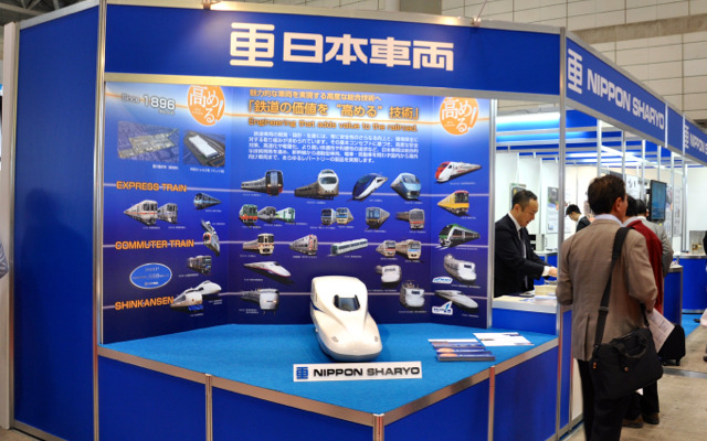 「鉄道技術展」の日本車輌ブース
