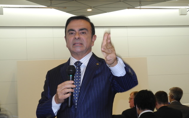 日産自動車のカルロス・ゴーン社長