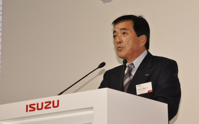 いすゞ自動車の細井行社長（東京モーターショー13）