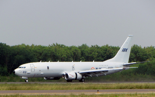 インド海軍に納入されたP-8I長距離海洋偵察及び対潜水艦戦闘航空機