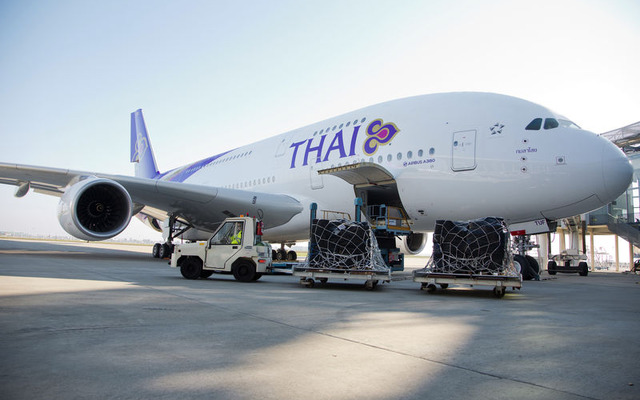 タイに10トンのグッズを運ぶタイ国際航空のA380
