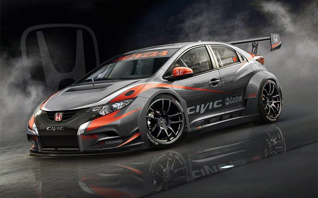 現在開発中の2014年型マシン「Honda Civic WTCC」