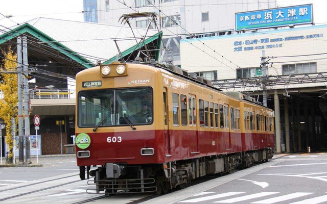 「京阪本線特急色」をまとった600形603号編成。12月21日に臨時列車の運転と撮影会が実施される。