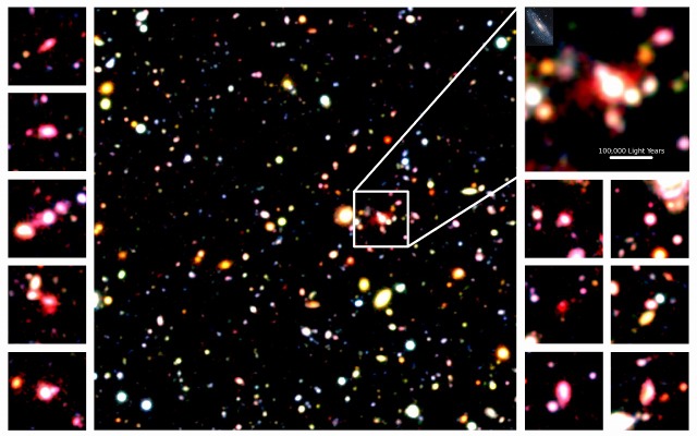 すばる望遠鏡の観測データによるカラー合成イメージ。出展：国立天文台、東京大学 （Suraphong YUMA）