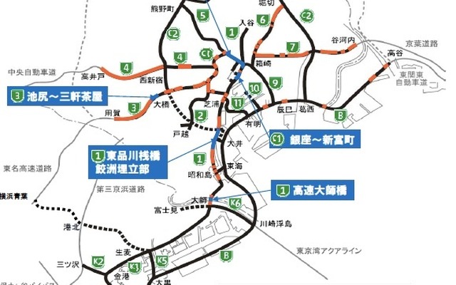 首都高、大規模更新計画を発表…1号羽田線など2014年度から着手