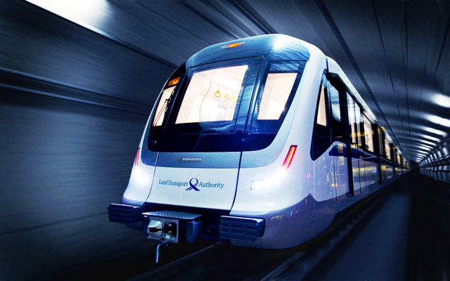 シンガポールMRT・ダウンタウン線で使用されるボンバルディア製の無人運転電車Movia C951形