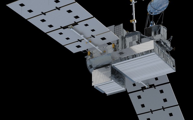 GPM主衛星　軌道上外観図（出典：JAXA）
