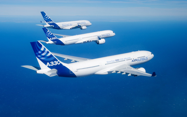 エアバス330、350、380航空機