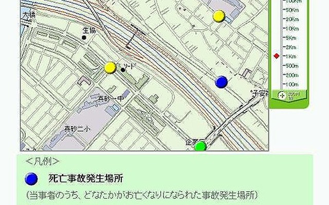 事故多発地帯をマップで警告!!　安田火災がサービス実施