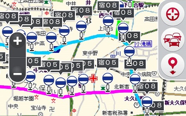 スマートフォン向け無料地図サイト「MapFan」