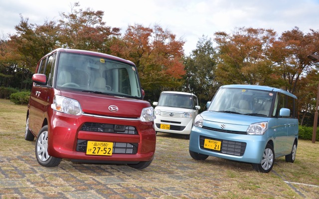 ダイハツ タント、スズキ スペーシア、ホンダ N BOX