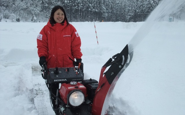 小型除雪機でも威力十分