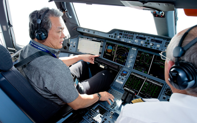 A350 XWBを体験したシンガポール航空のパイロット達